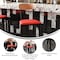 Flash Furniture Red Vinyl Seat Barstool with Natural Wood Back XU-DG6V6RDV-NAT-GG - alternate 6